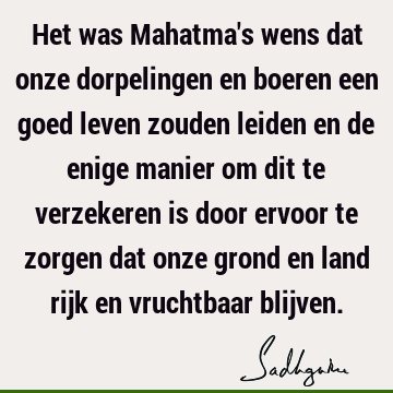 Het was Mahatma