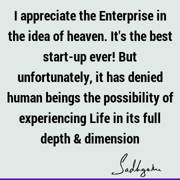 I appreciate the Enterprise in the idea of heaven. It