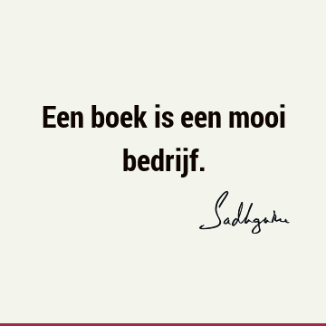 Een boek is een mooi