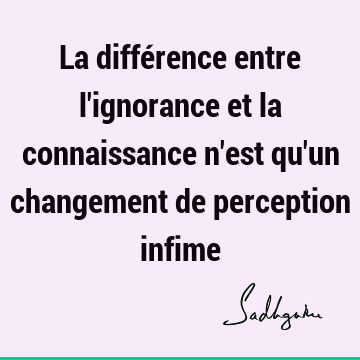 La différence entre l